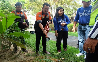 Peduli Lingkungan, GenBI Rawat Taman Lalu Lintas Sepinggan